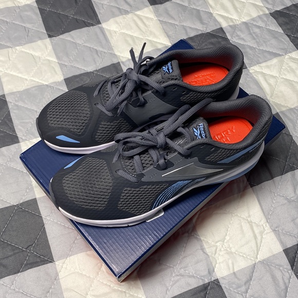 Grey & Blue Reebok Running Shoe, 8.5 - Picture 8 of 12